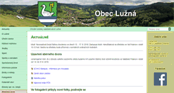 Desktop Screenshot of obec-luzna.cz
